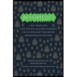 Aeschylus I: The Persians, The Seven Against Thebes, The Suppliant Maidens, Prometheus Bound