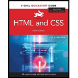 HTML and CSS: Visual QuickStart Guide