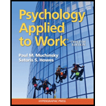 Psychology Applied to Work