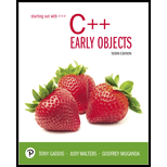 Starting Out With C++, Early Objects