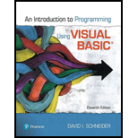 Introduction To Programming Using Visual Basic