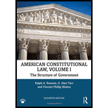 Amer. Constit. Law: Structure Of Government. Volume 1