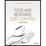 Food And Beverage Cost Control