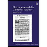 Shakespeare And The Culture Of Paradox