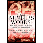From Numbers To Words: Reporting Statistical Results For The Social Sc
