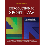 Introduction To Sport Law