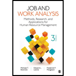 Job And Work Analysis