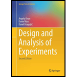 Design And Analysis Of Experiments