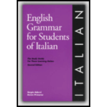 English Grammar For Students Of Italian