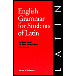 English Grammar For Students Of Latin
