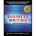 Business Writing: What Works, What Won't