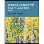 Teaching Stud. With Severe Disabilities
