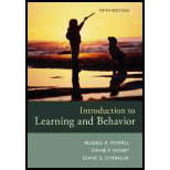 Introduction To Learning And Behavior