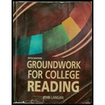 Groundwork For College Reading