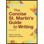 Concise St. Martin's Guide to Writing