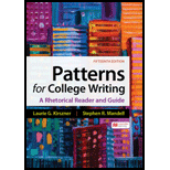 Patterns for College Writing: A Rhetorical Reader and Guide
