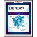 Precalculus: Functions and Graphs - WebAssign