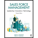 Sales Force Management: Leadership, Innovation, Technology