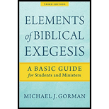 Elements of Biblical Exegesis: A Basic Guide for Students and Ministers