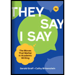 They Say/I Say: The Moves that Matter in Academic Writing