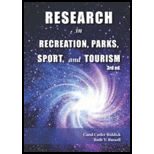 Research In Rec., Parks, Sport, And Tourism