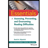 Essentials Of Assessing, Preventing, And Overcoming Reading Difficultie