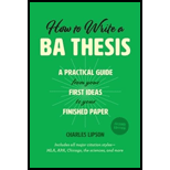 How To Write A Ba Thesis