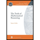 Tools Of Mathematical Reasoning