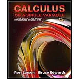 Calculus of a Single Variable
