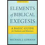 Elements Of Biblical Exegesis