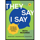 They Say/I Say With Readings