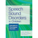 Speech Sound Disorders in Children