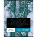 Readings for a History of Anthropological Theory