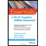 Essentials Of Wj Iv Cog. Abilities Assessment