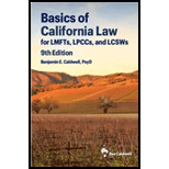 Basics of California Law for LMFTs, LPCCs, and LCSWs