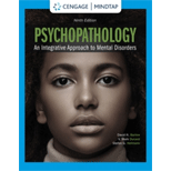 Psychopathology: An Integrative Approach to Mental Disorders - MindTap