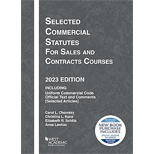 Selected Commercial Statutes for Sales and Contracts Courses, 2023