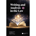 Writing and Analysis in the Law