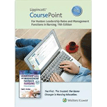 Leadership Roles and Management Functions in Nursing - Coursepoint Access