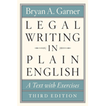 egal Writing in Plain English: A Text with Exercises