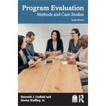 Program Evaluation: Methods And Case Studies