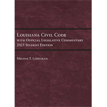 Louisiana Civil Code with Official Legislative Commentary - 2025 Edition - With Code