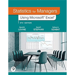 Statistics for Managers Using Microsoft Excel (Pearson+)