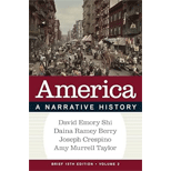 America: A Narrative History Brief., V2 - With Regulation Card