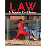 Law for Recreation and Sport Managers - With Access