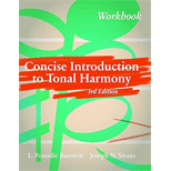 Concise Introduction to Tonal Harmony - Workbook